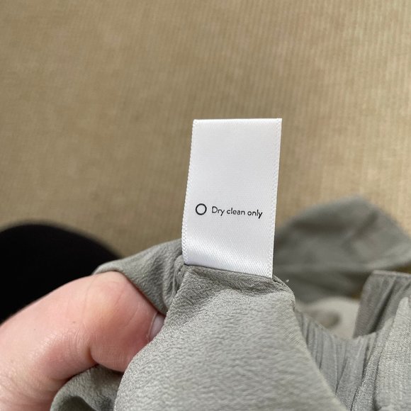 Grana Pull On Pants XS Short Petite XS PXS Gray Silk Lagenlook Straight Leg - Picture 9 of 9